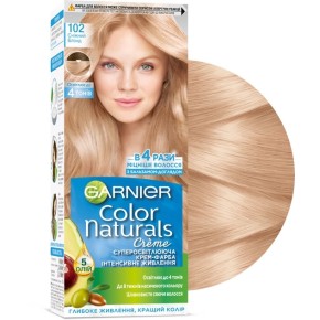 Стійка крем-фарба Garnier Color Naturals тон 102 Сніговий блонд