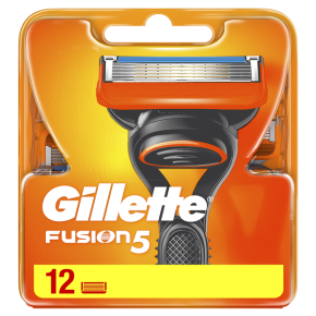 Змінні картриджі для гоління Gillette Fusion 12 штук