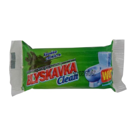 Освежающее средство для унитаза Blyskavka Clean Хвойная свежесть 38 г запасной блок