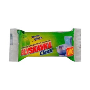 Освежающее средство для унитаза Blyskavka Clean Зелёное яблоко 38 г запасной блок