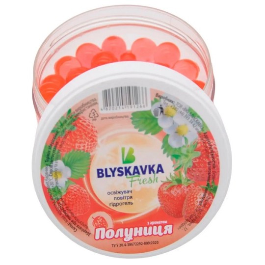 Освіжувач повітря гідрогелевий Blyskavka Fresh Полуниця