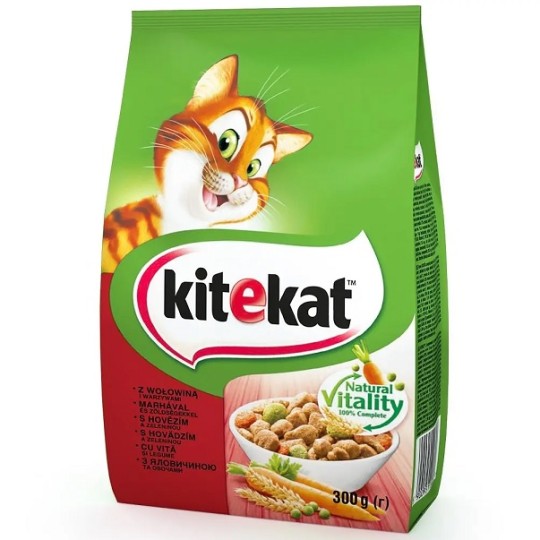 Корм сухий Kitekat Яловичина з овочами 300 г