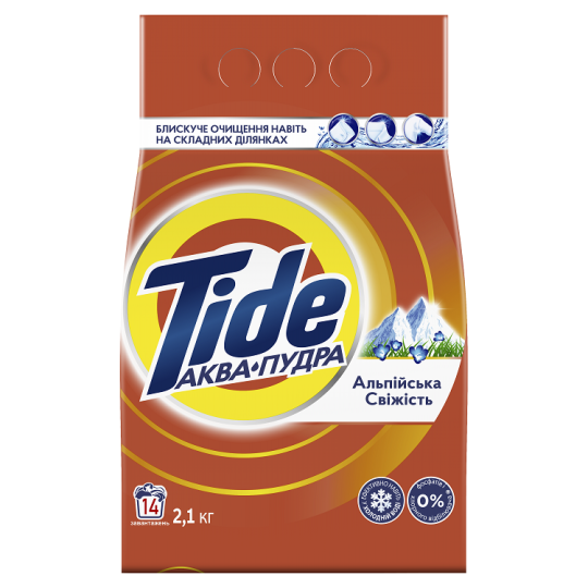 Стиральный порошок TIDE Автомат Аква-Пудра Альпийская свежесть 2.1 кг