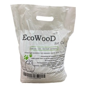 Гігієнічний наповнювач для котів древесний EcoWooD for Cat 2.5 кг