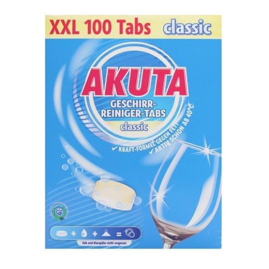 Akuta Таблетки для посудомоечной Classic XXL 100 шт