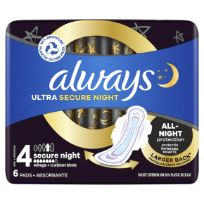 Гигиенические прокладки Always Ultra Безопасная Ночь Single 6 штук