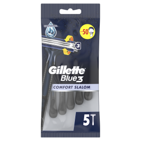 Бритви одноразові Gillette Blue 3 Comfort Slalom 5 штук