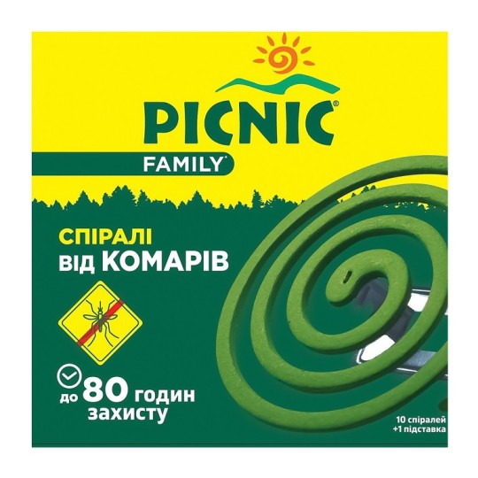 Спіраль від комарів Picnic Family 10 штук