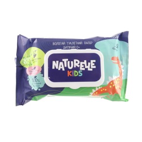 Влажная туалетная бумага Naturelle kidz 50 шт