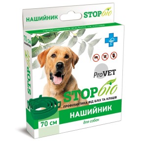 Ошейник ProVET СТОПБИО для собак 70 см (репеллент) PR020117