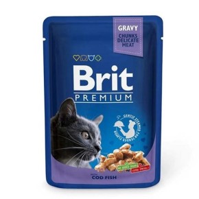 Корм Brit Premium Cat с треской 100 г