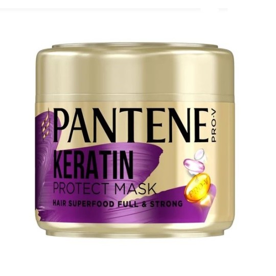 Маска для волос с кератином Pantene Pro-V Keratin Protect Mask Питательный коктейль 300 мл
