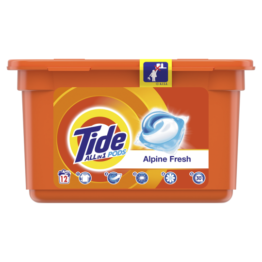 Капсулы для стирки Tide All-in-1 Альпийская свежесть 12 штук