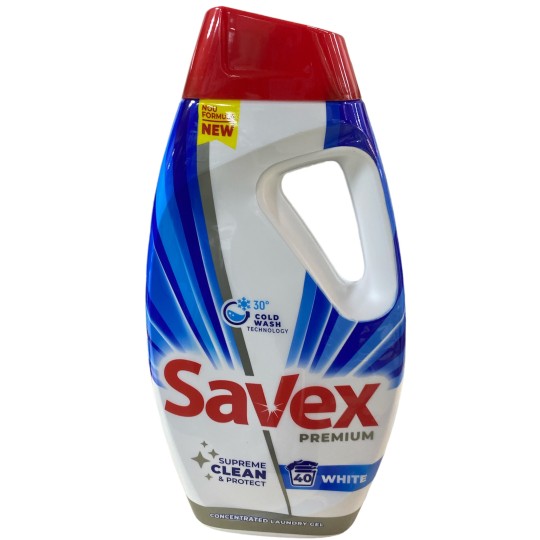 Гель для стирки Savex Premium White 1.8 л