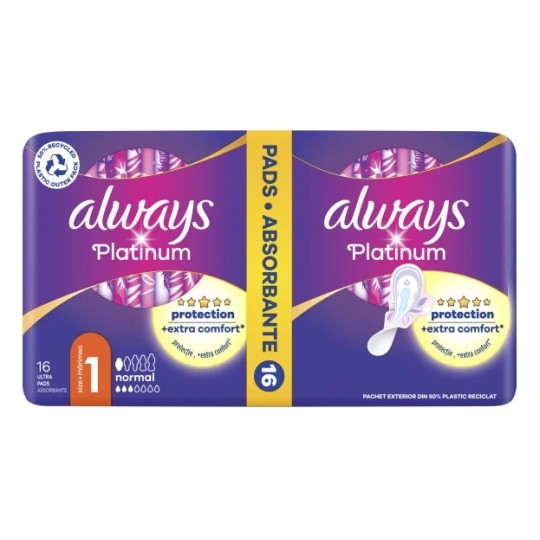 Прокладки гігієнічні Always Ultra Platinum Collection Normal Plus Duo16 шт