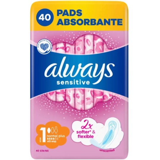 Прокладки гігієнічні Always Ultra Sensitive Normal Plus 40 шт