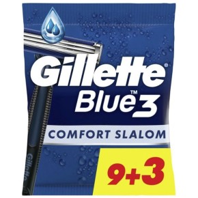 Бритва для бритья Gillette Blue 3 Comfort Slalom одноразовая 12 шт