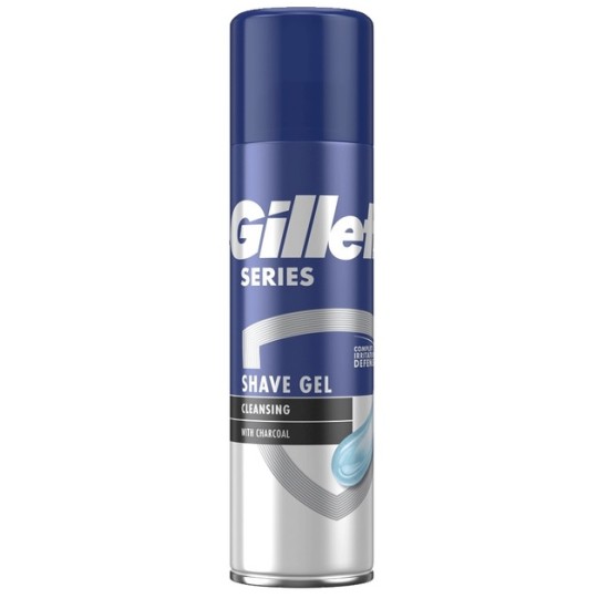 Гель для гоління Gillette Series захист від подразнення з вугіллям 200 мл