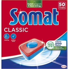 Таблетки для миття посуду у посудомийній машині Somat Classic 50 таблеток