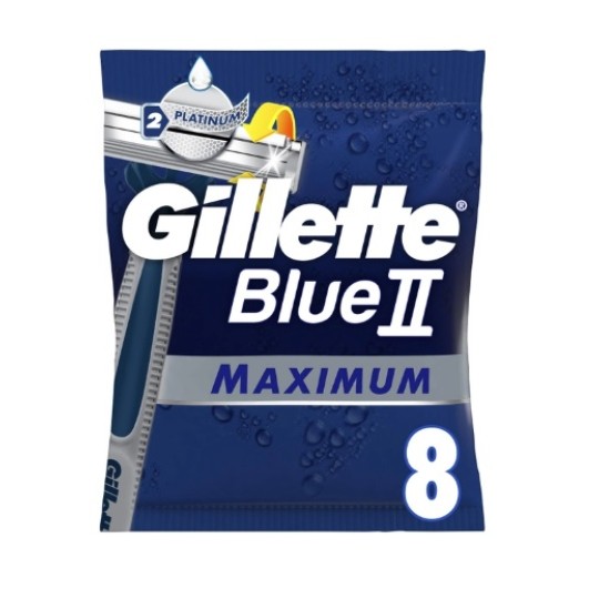 Бритвы одноразовые Gillette Blue II Maximum 8 штук