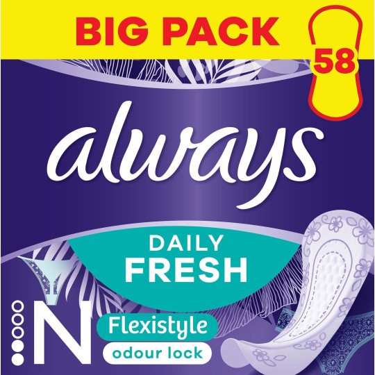 Щоденнi прокладки Always Daily Fresh Normal Flexistyle Trio 58 шт