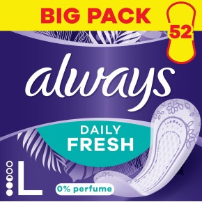 Щоденнi прокладки Always  Daily Fresh Long Без запаха 52 шт