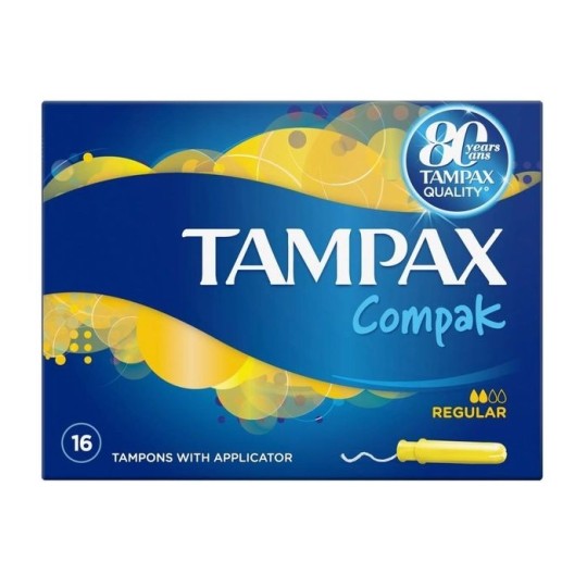 Тампоны Tampax Compak Обычные Duo с аппликатором 16 штук