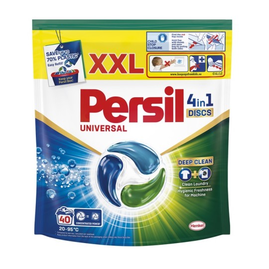 Диски для прання Persil 4in1 Discs Universal Deep Clean 40 штук