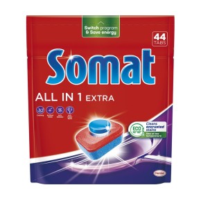 Таблетки для посудомийної машини Somat All in 1 Extra 44 штуки