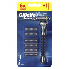 Бритва для бритья Gillette SENSOR3 с 6 сменными кассетами
