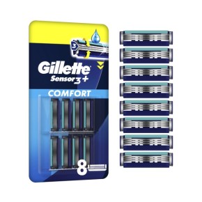 Сменные кассеты для бритья Gillette SENSOR3 Плюс Комфорт 8 штук