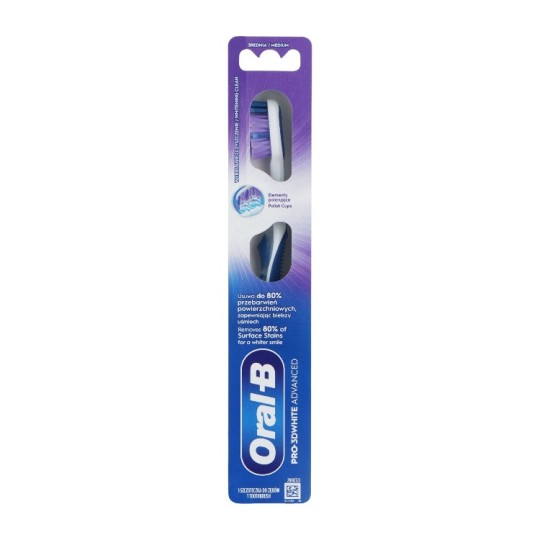 Зубная щетка Oral-B Pro-3D White Усовершенствованное Отбеливание средней жесткости
