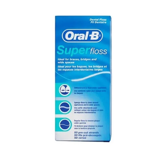 Зубная нить Oral-B Super Floss 50 м
