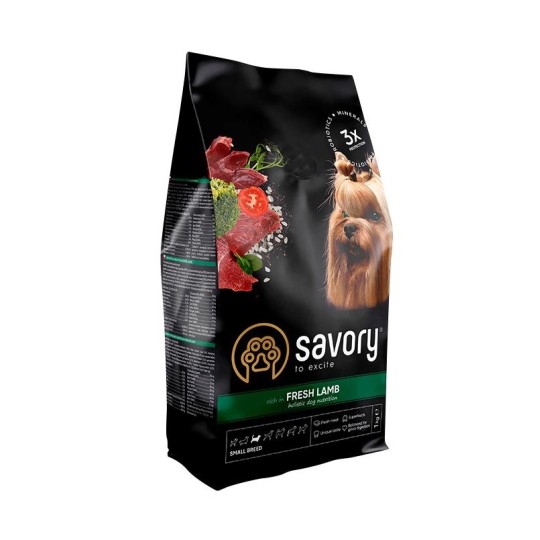 Корм сухой для собак Savory с свежим ягненком 3 кг (30327)