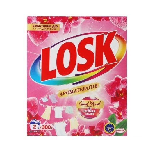 Стиральный порошок Losk Эфирные масла и аромат малазийского цветка 300 г