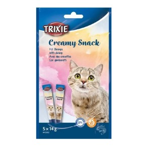 Ласощі для котів Trixie Creamy Snacks Креветки 14 г 5 штук (42682)