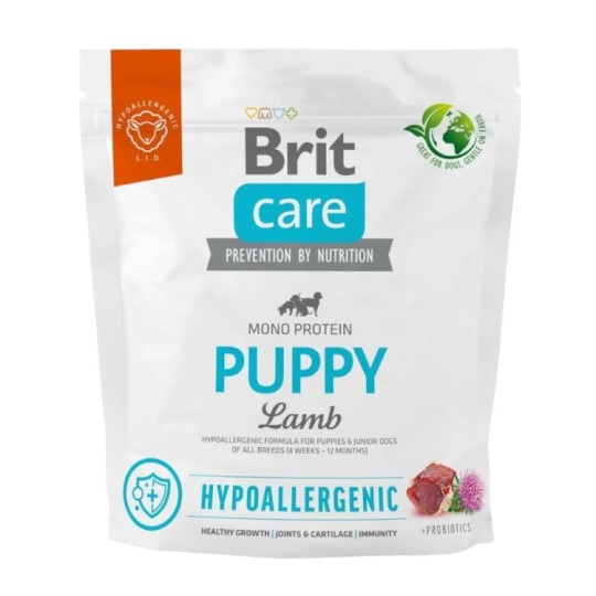 Корм сухий Brit Care Dog Hypoallergenic Puppy для цецунят з ягням 1 кг (172211/558971)