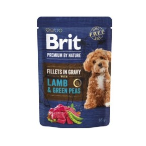 Корм для собак Brit Premium Fillets in Gravy Lamb & Green Peas 85 г