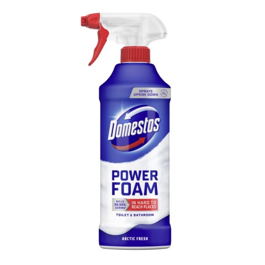 Спрей-пена Domestos для чистки унитаза и ванной комнаты Арктическая свежесть 435 мл