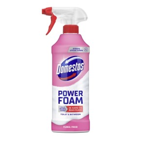 Спрей-пена Domestos для чистки унитаза и ванной комнаты Цветочная свежесть 435 мл
