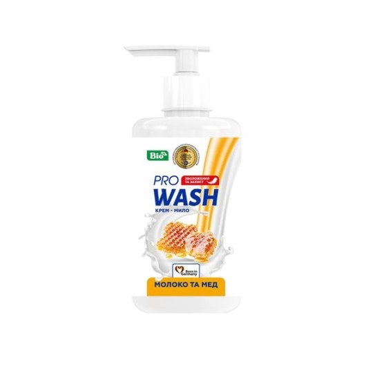 Рідке крем-мило Pro Wash Молоко та мед 470 г