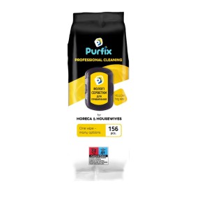 Салфетки влажные для уборки Purfix Yellow 156 штук