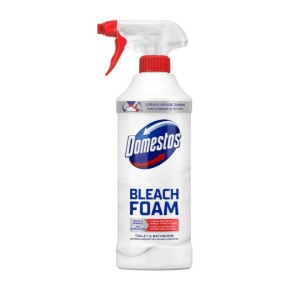 Спрей-пена Domestos для чистки унитаза и ванной комнаты Отбеливание и блеск 435 мл