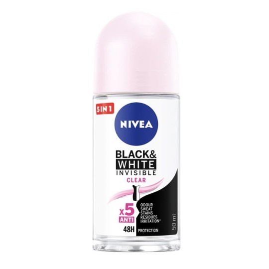 Дезодорант-антиперспірант Nivea Чорне та біле Невидимий Прозорий 50 мл