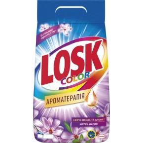 Пральний порошок Losk Color Автомат Ароматерапія Ефірні масла та аромат квітки жасмін 2,25 кг