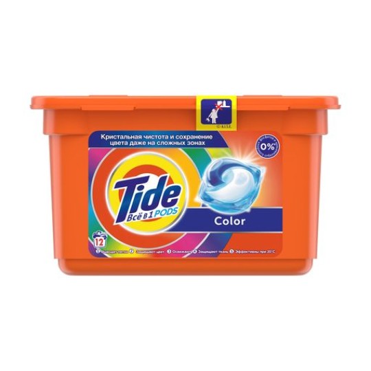 Капсулы для стирки TIDE Колор 60 штук по 22.8 г