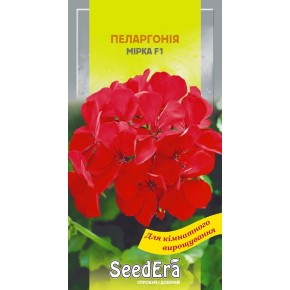 Семена Пеларгония Мирка F1 красная Seedera 5 штук