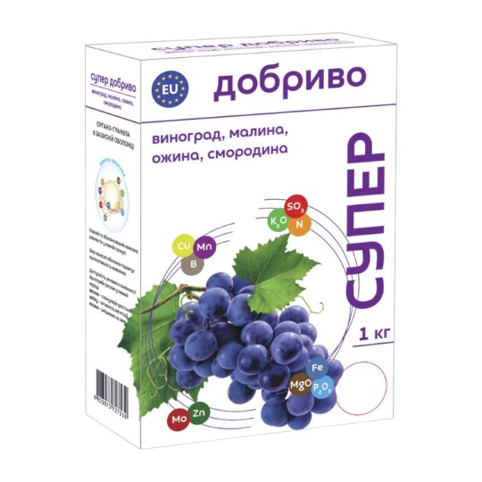 Супер удобрение Сімейний Сад для винограда малины ежевики и смородины 1 кг