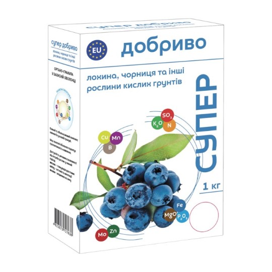 Супер удобрение Семейный Сад для голубики черники и других растений кислых почв 1 кг