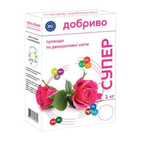 Супер добриво Сімейний Сад для троянд та декоративних квітів 1 кг